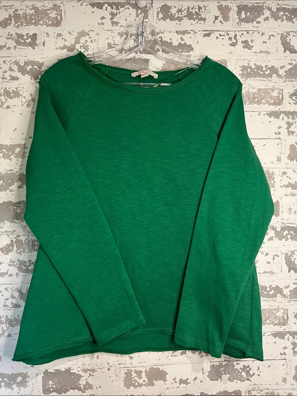 Esprit Kelly Green Long-Sleeve Pullover Sweatshirt
